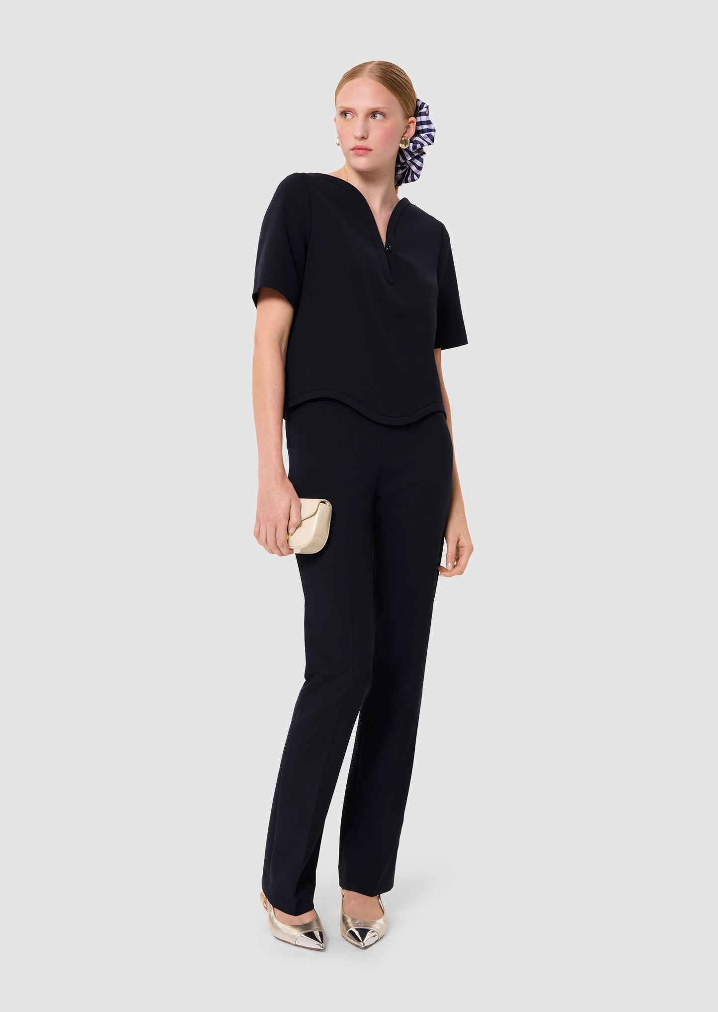 Tilma Navy Blouse