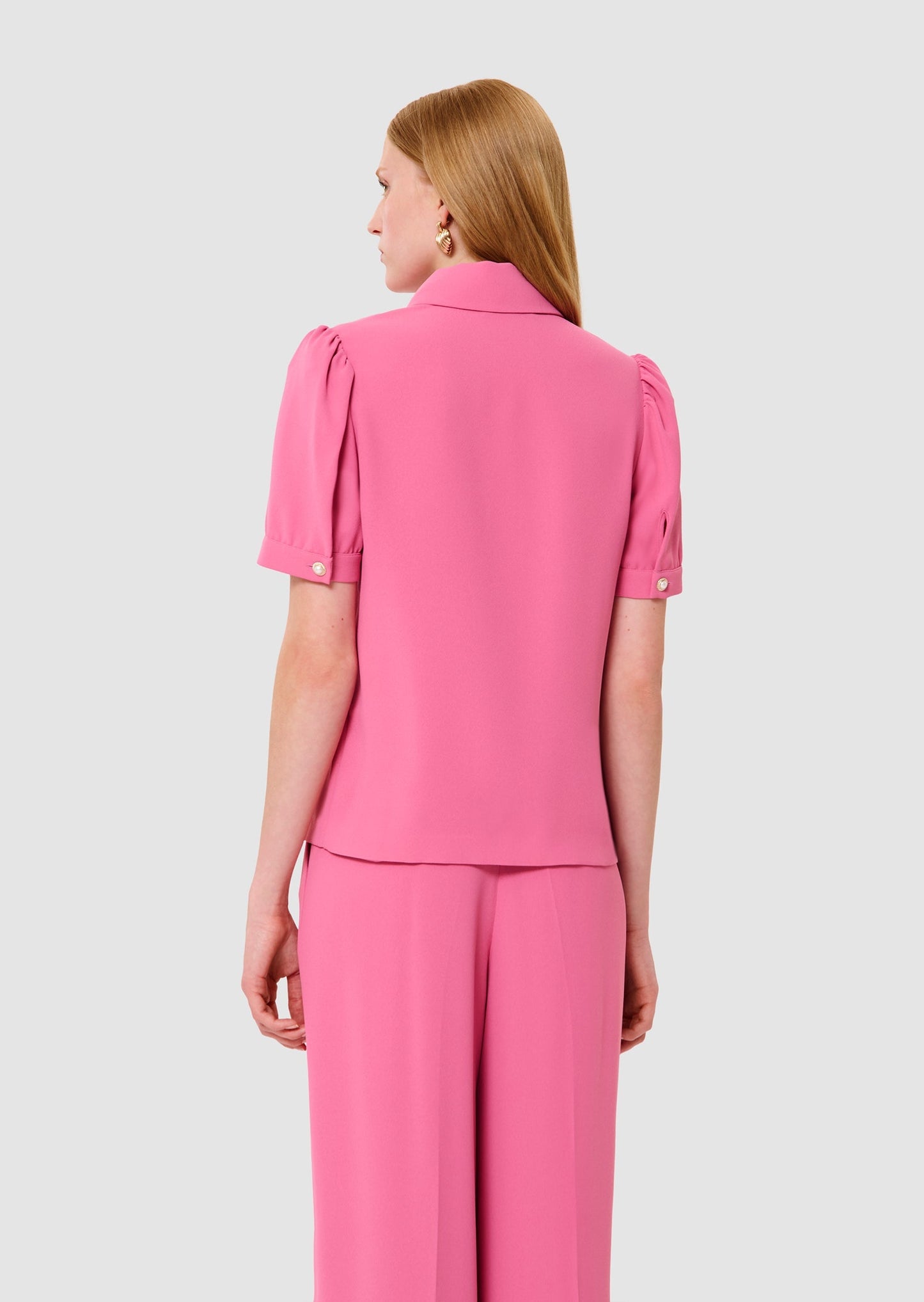 Tonino pink crepe t-shirt