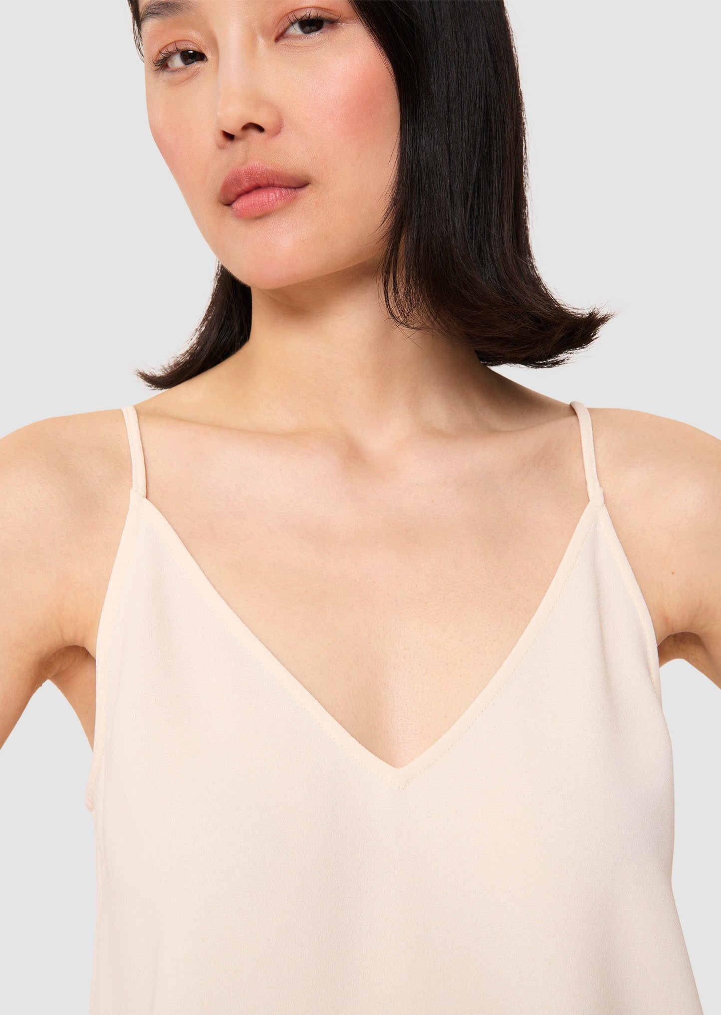 Tamara ecru crepe top