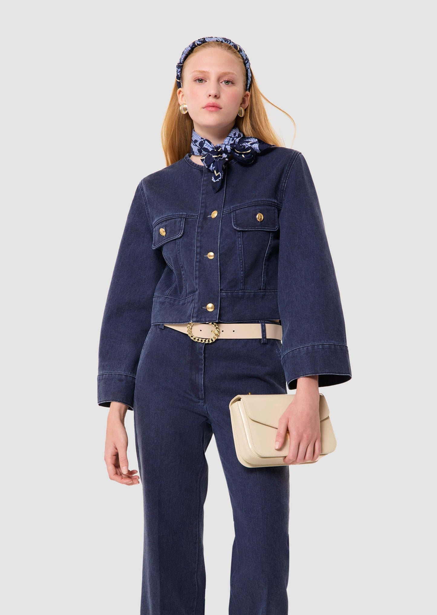 Vick blue dark denim jacket