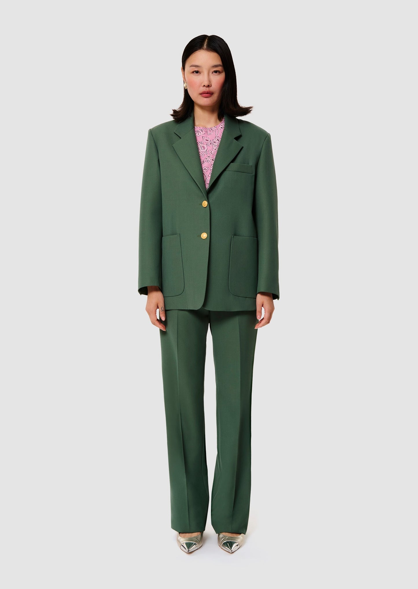 Valentin green tailored jacket