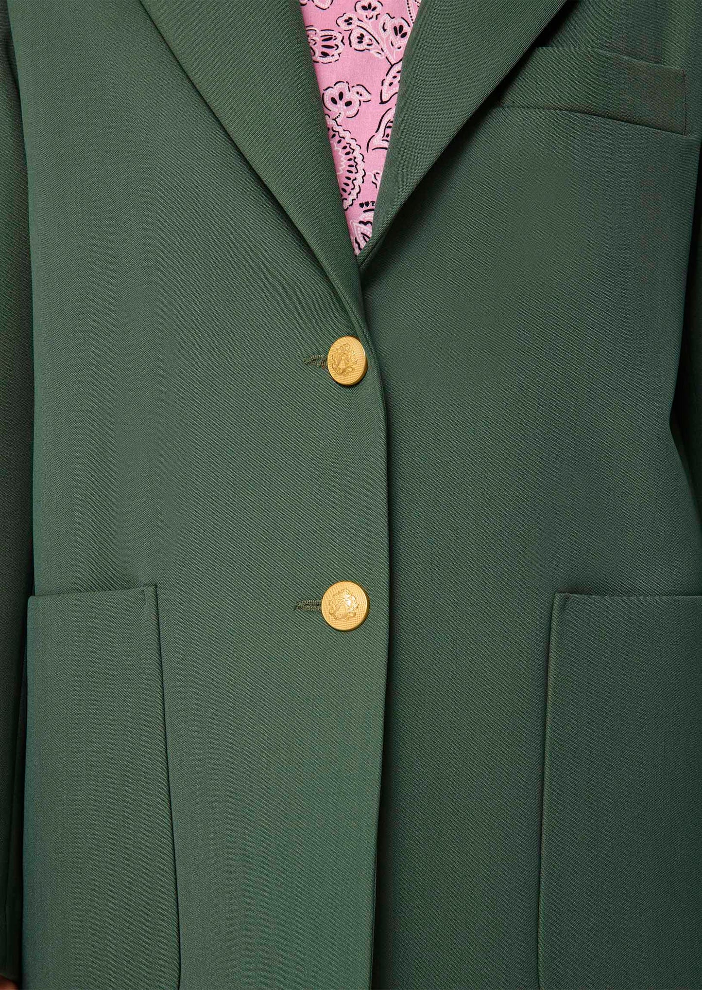 Valentin green tailored jacket