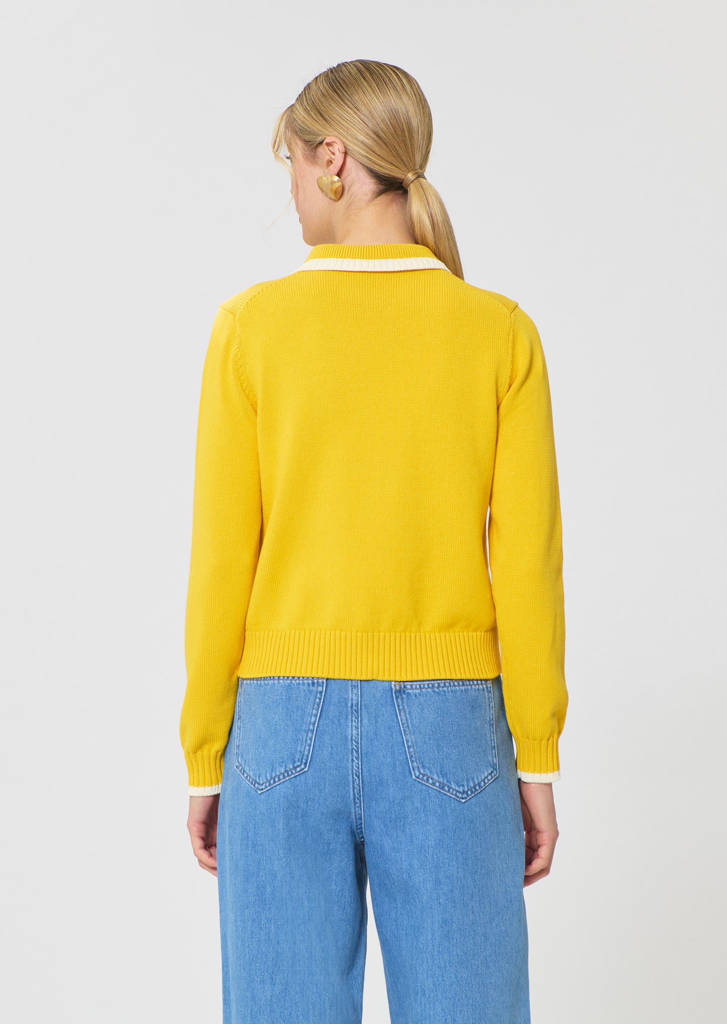 vest in yellow cotton