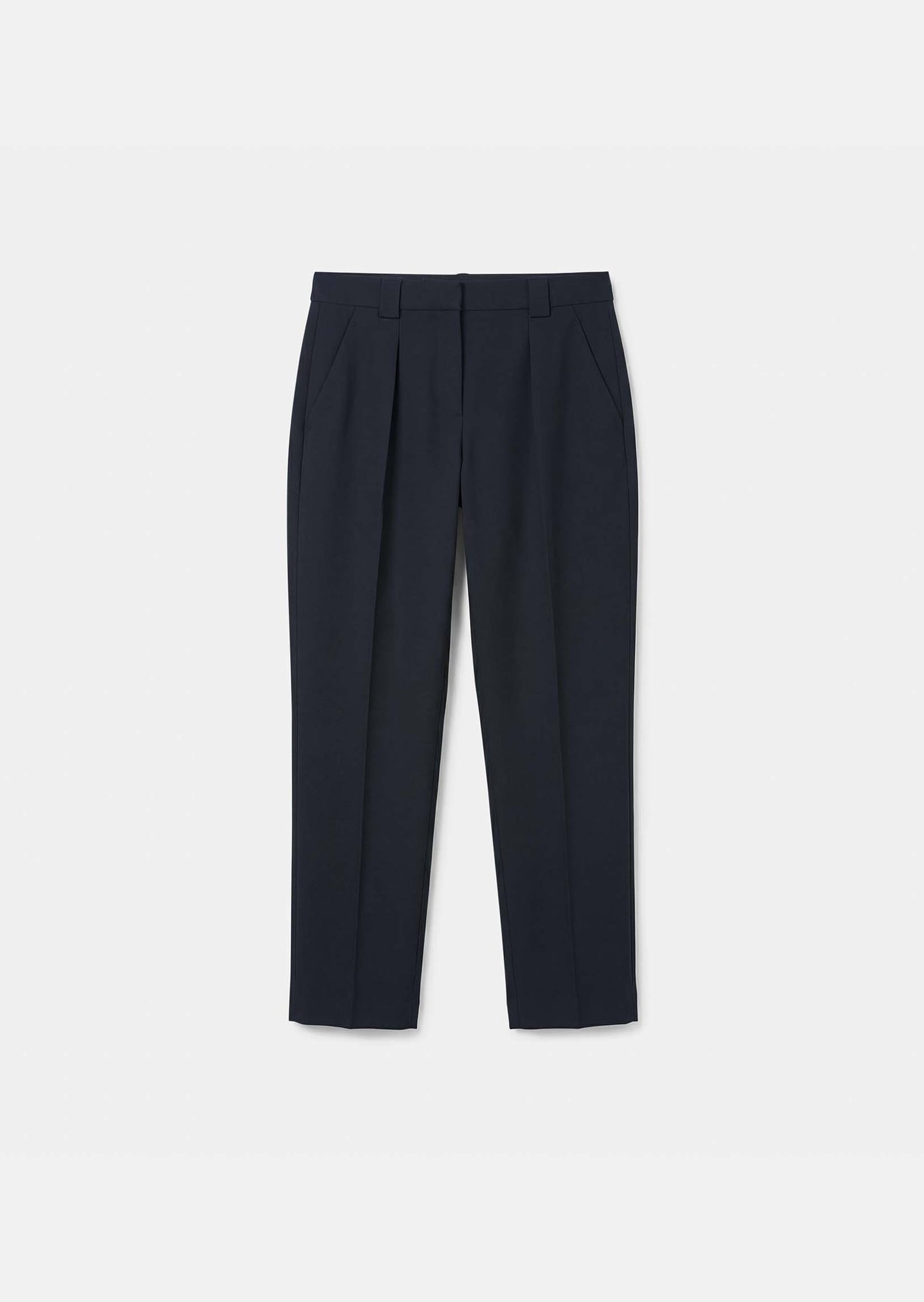 trousers in midnight blue powder-grain canvas
