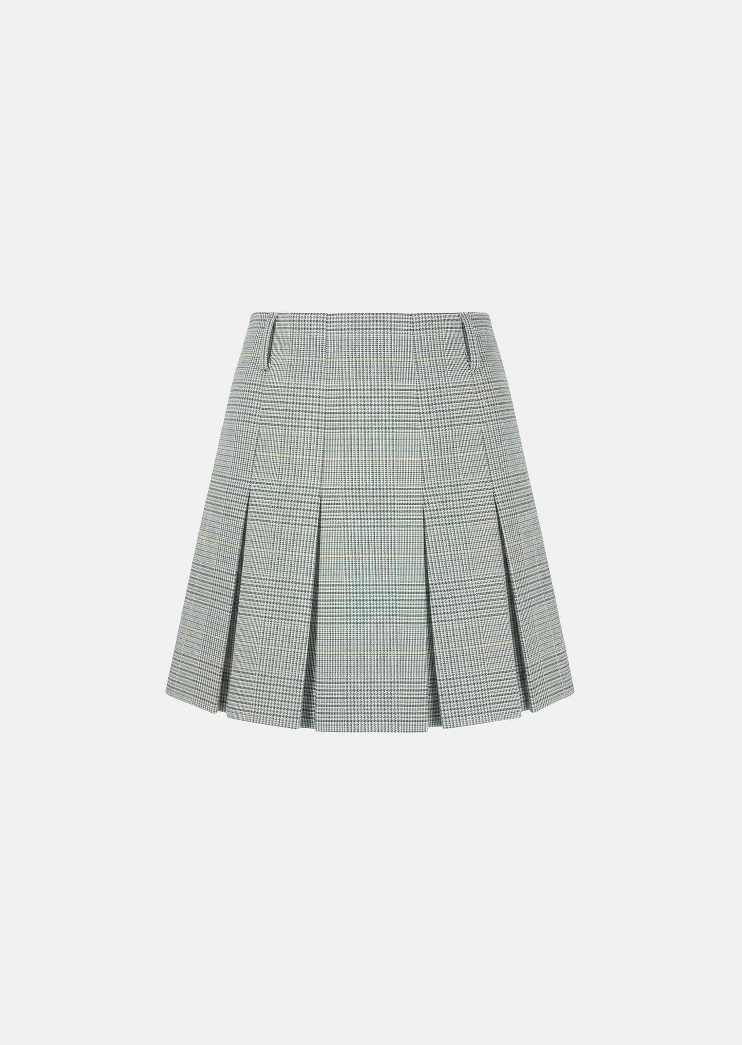 skirt in dark green Prince of Wales check