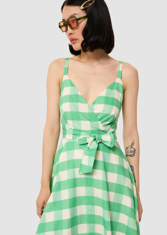 Ryveline green gingham dress