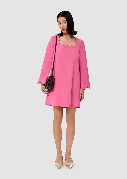 Rossie pink crepe dress