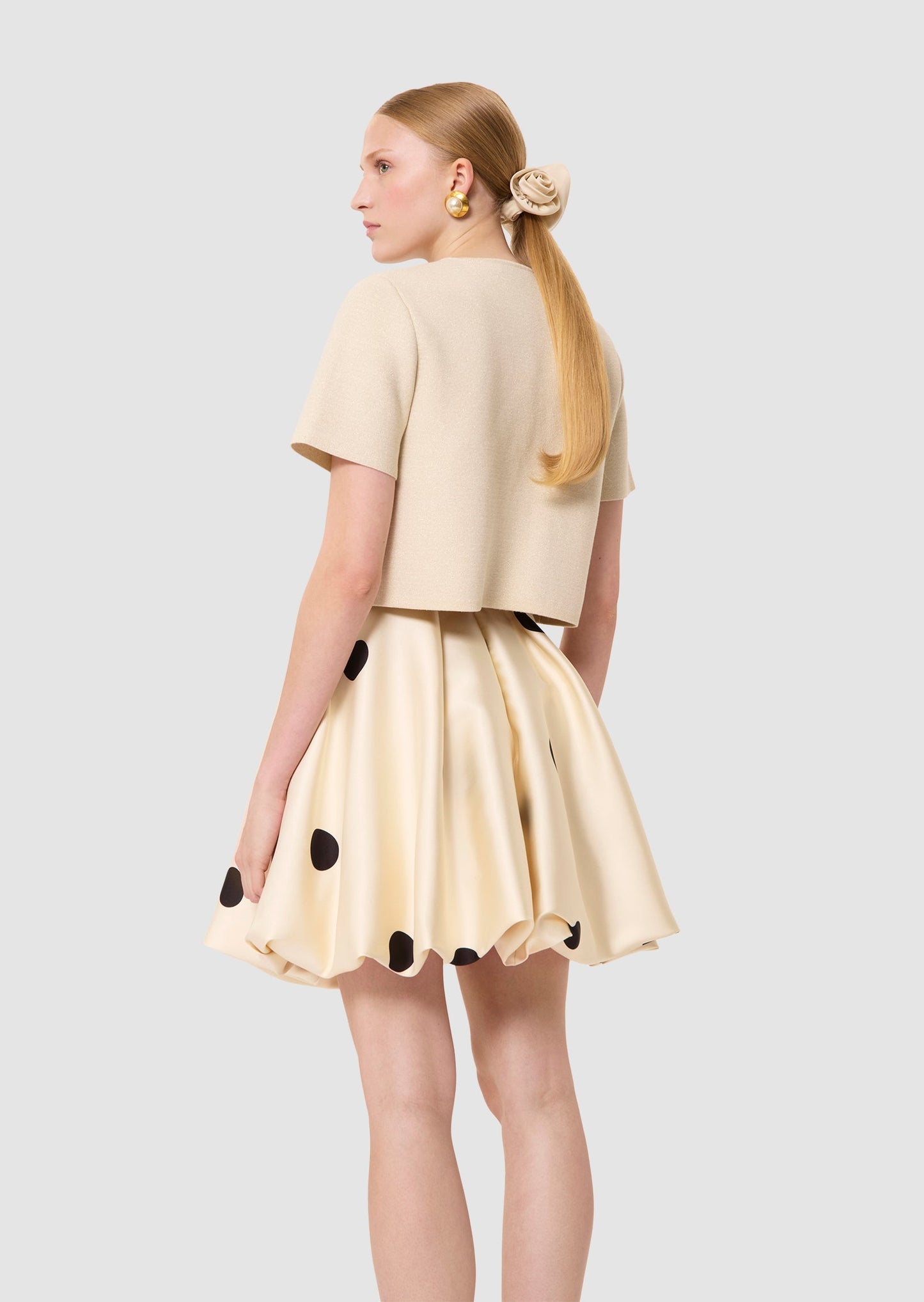 Glitter gold knit cardigan