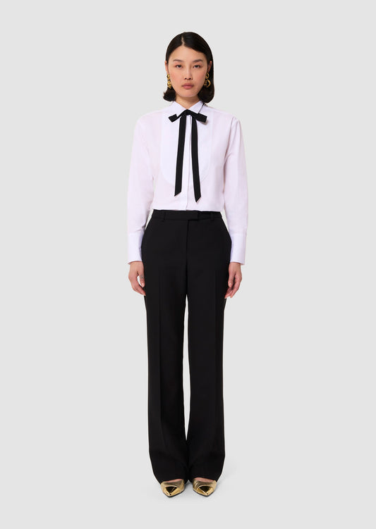 Poupette black tailored canvas pants