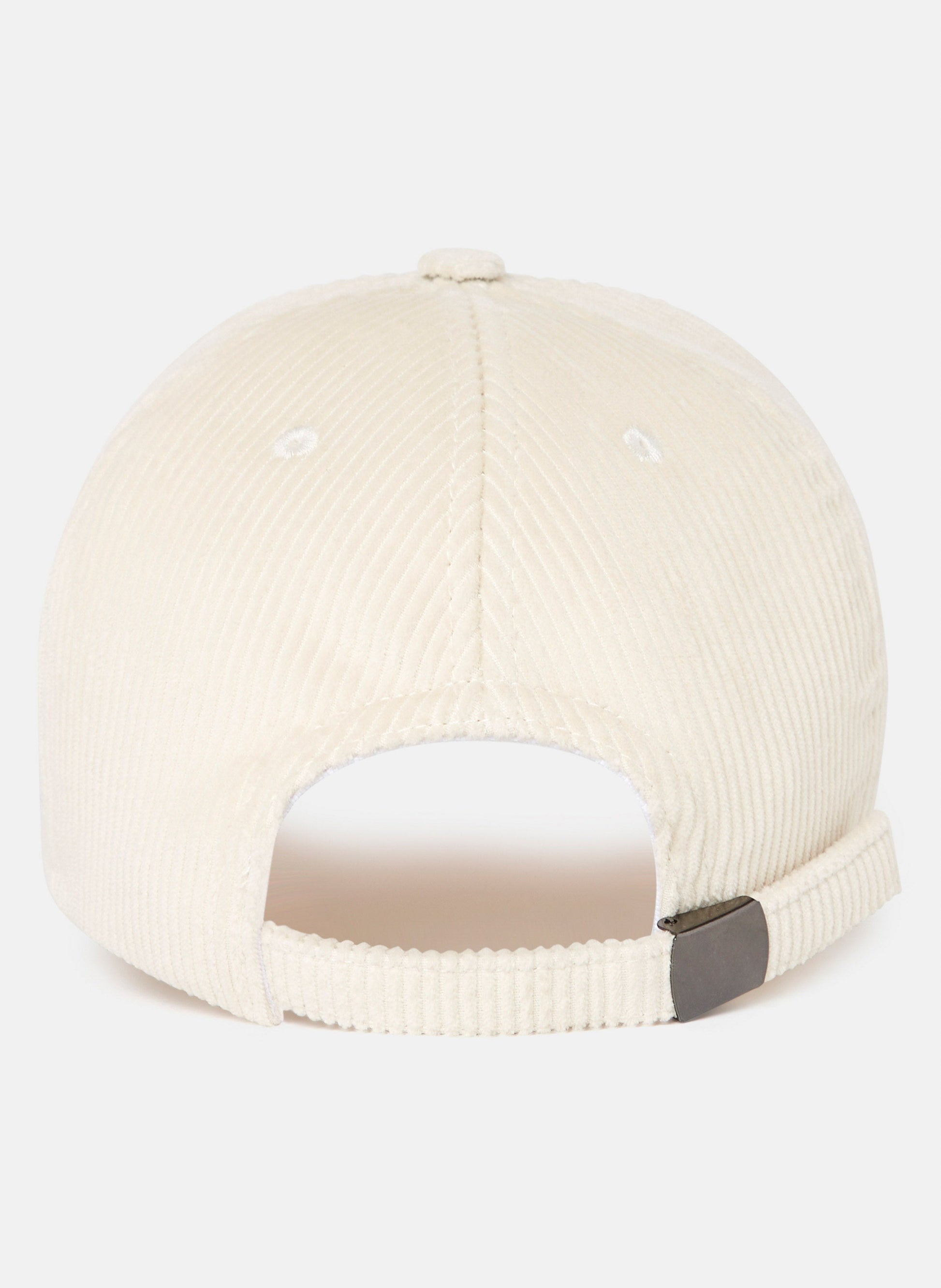 Tara Jarmon cotton ecru corduroy cap