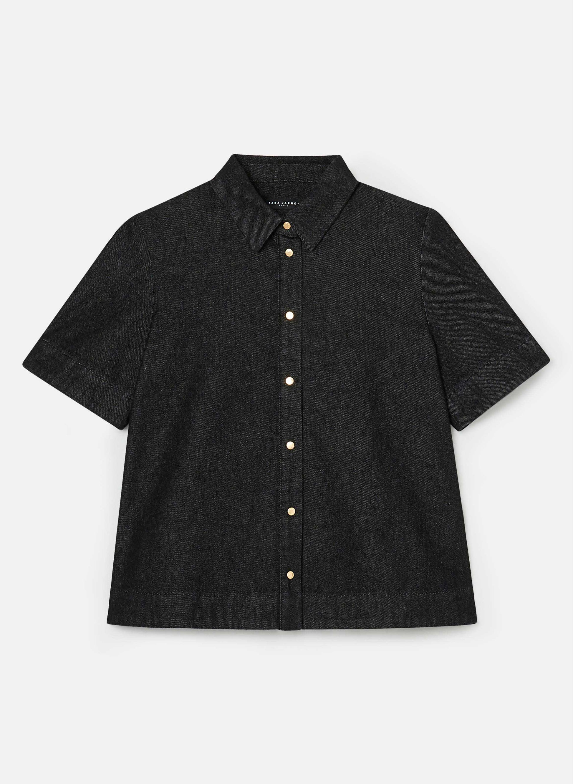 Tara Jarmon black denim shirt