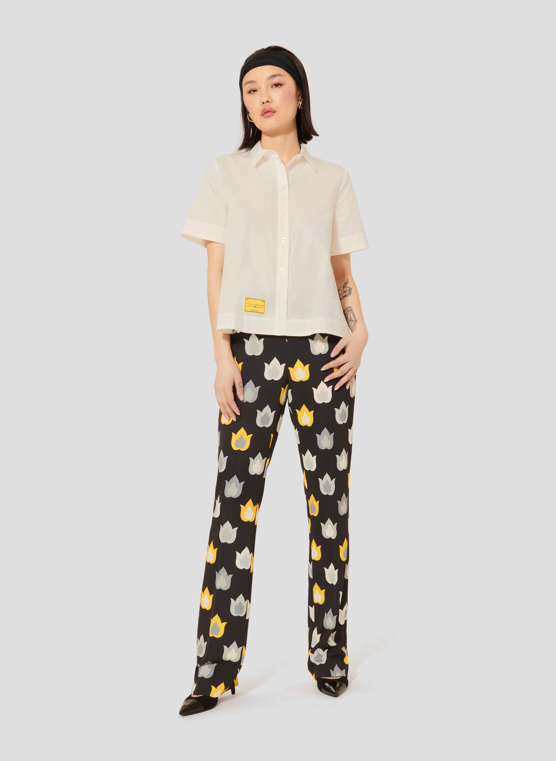 Tara Jarmon white poplin cotton shirt