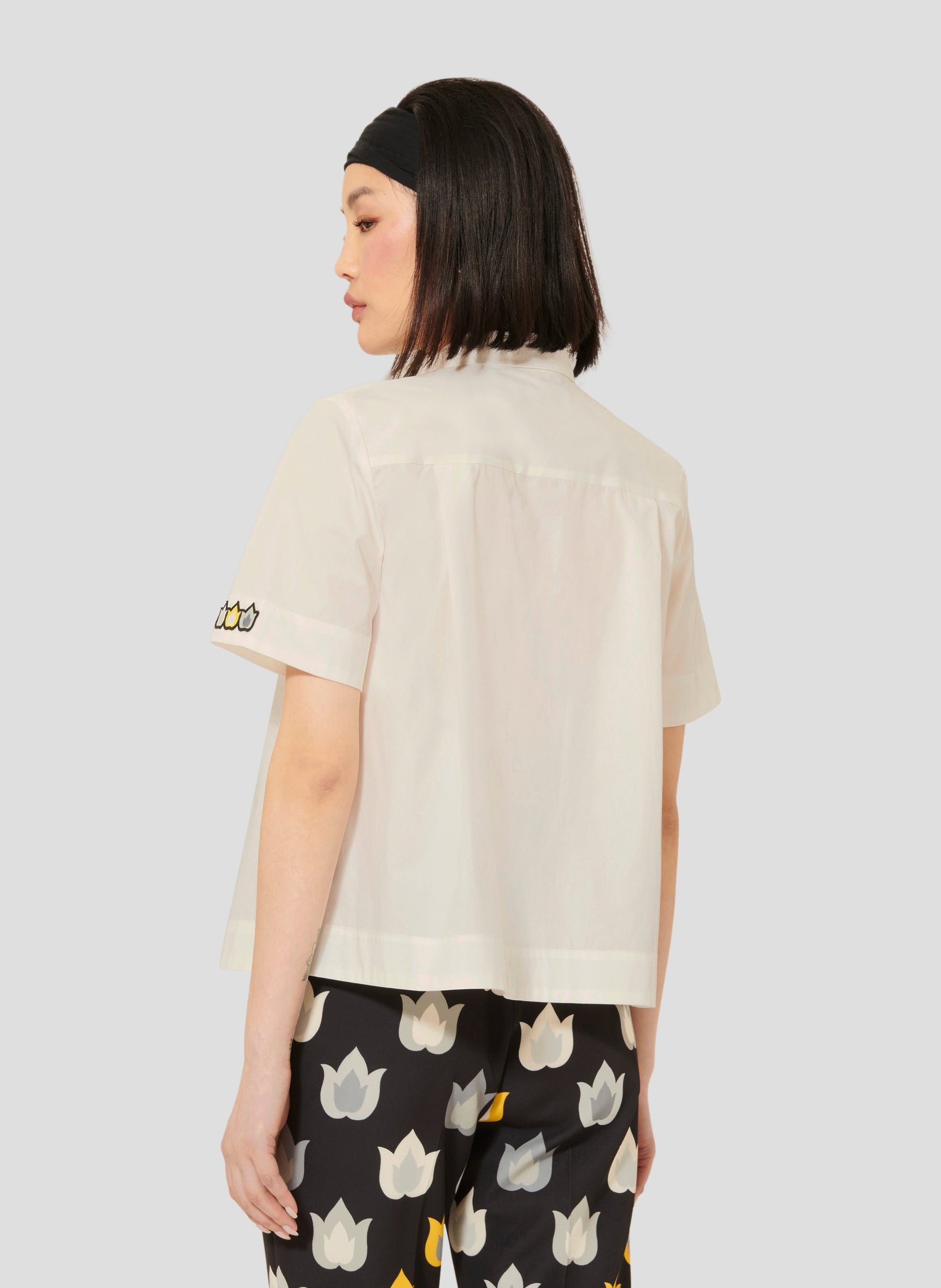 Tara Jarmon white poplin cotton shirt