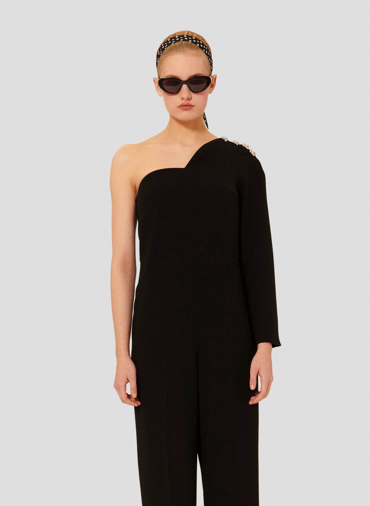 Tara Jarmon black crepe jumpsuit