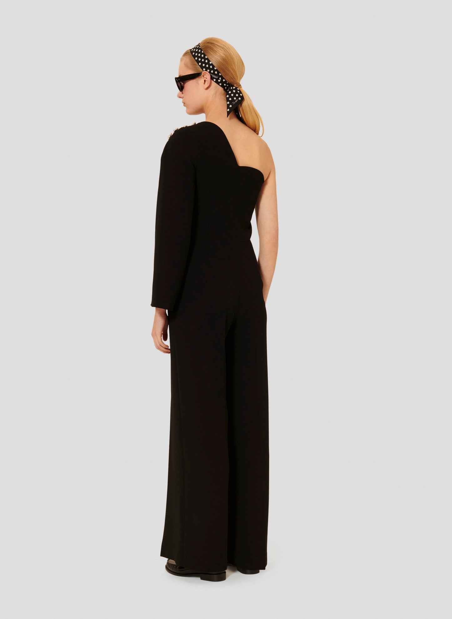 Tara Jarmon black crepe jumpsuit