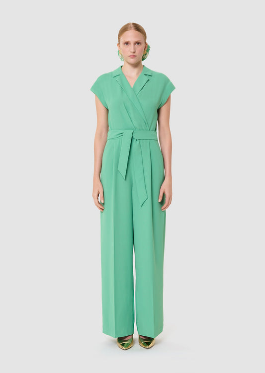 Charly green crepe suit