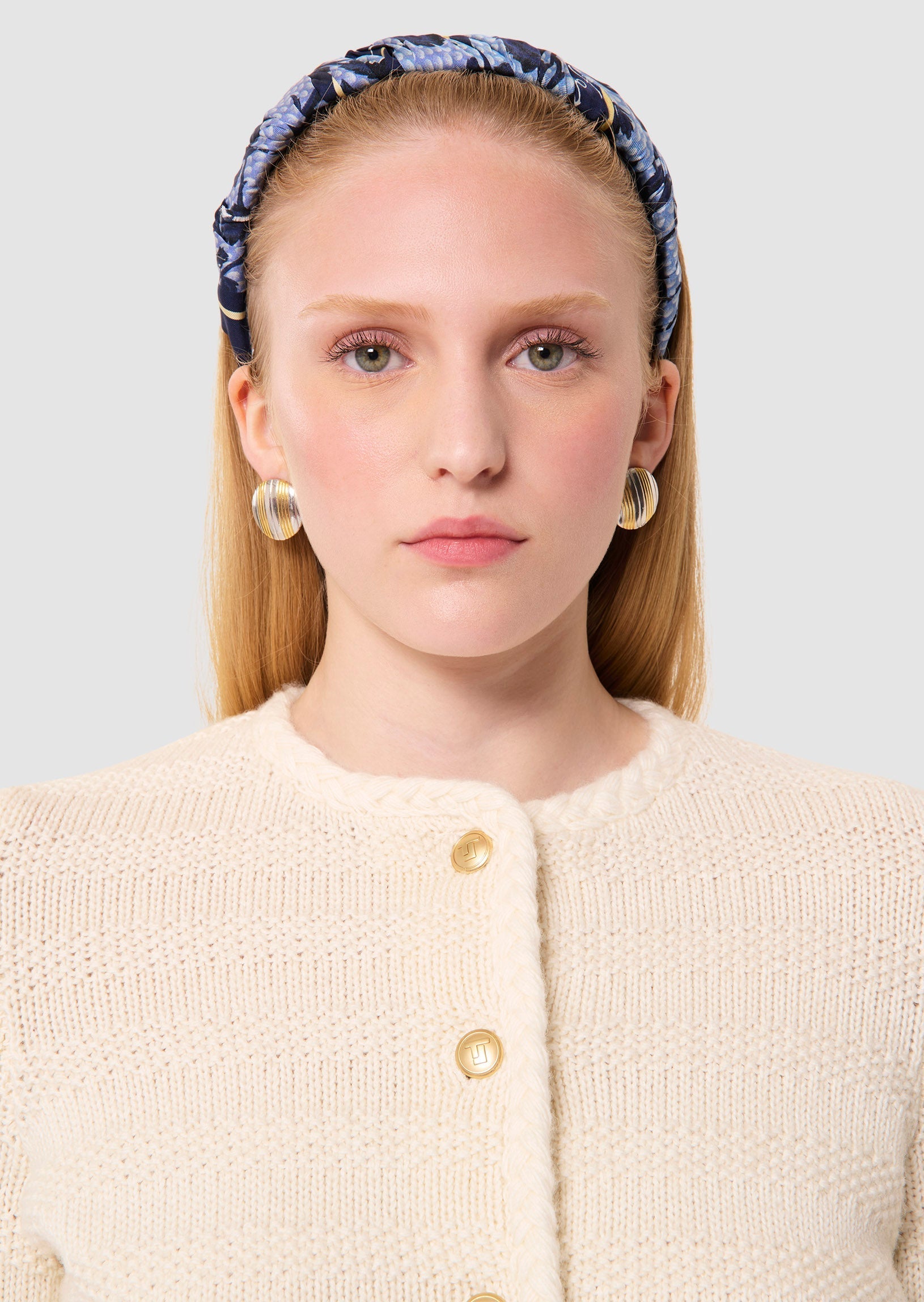 Giuda ecru cotton cardigan