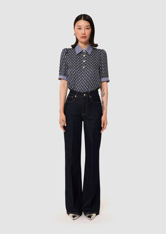 Jocelyn blue denim brut