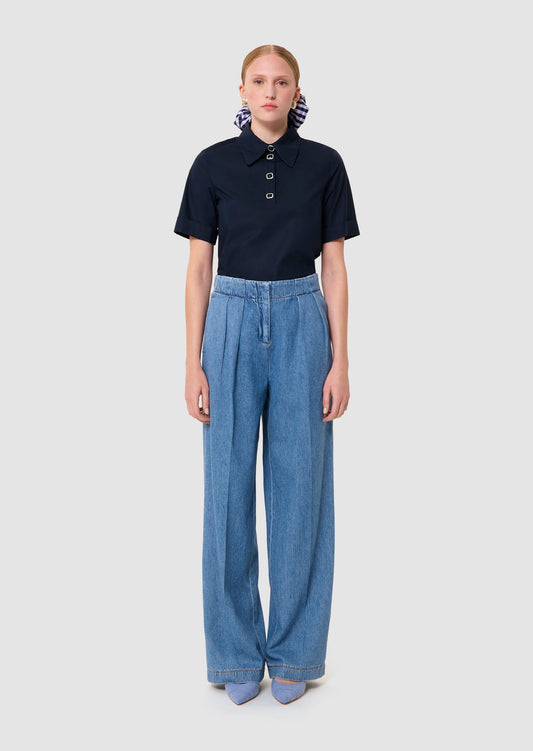 Parigi blue soft denim pants