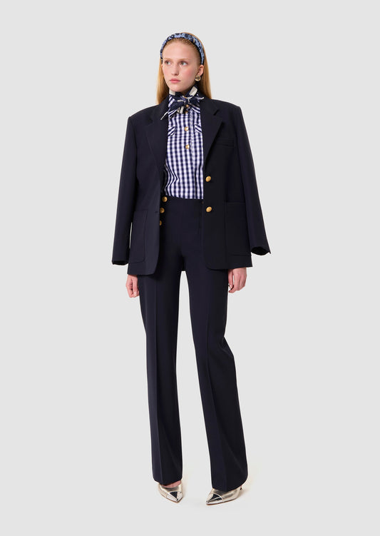 Pepino midnight blue tailored wool pants