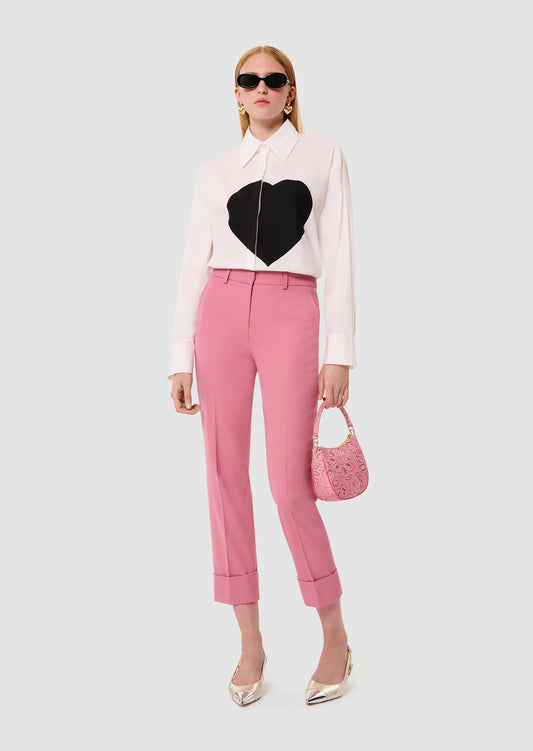 Philippa pink tailored wool pants
