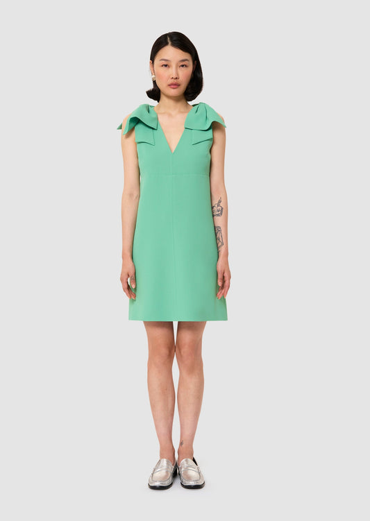 Remarquable green crepe dress