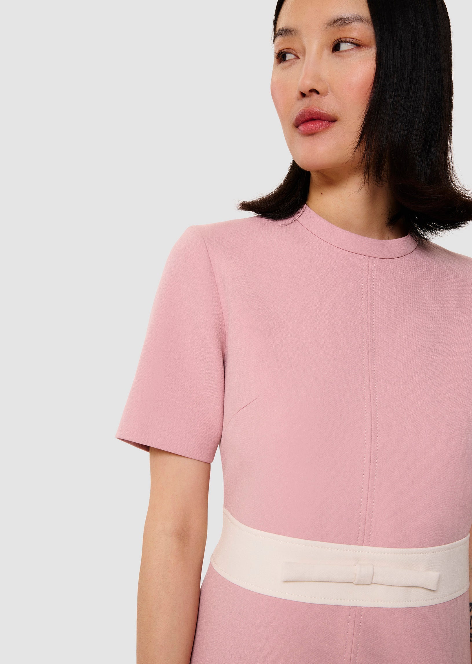 Royce pink double canvas dress