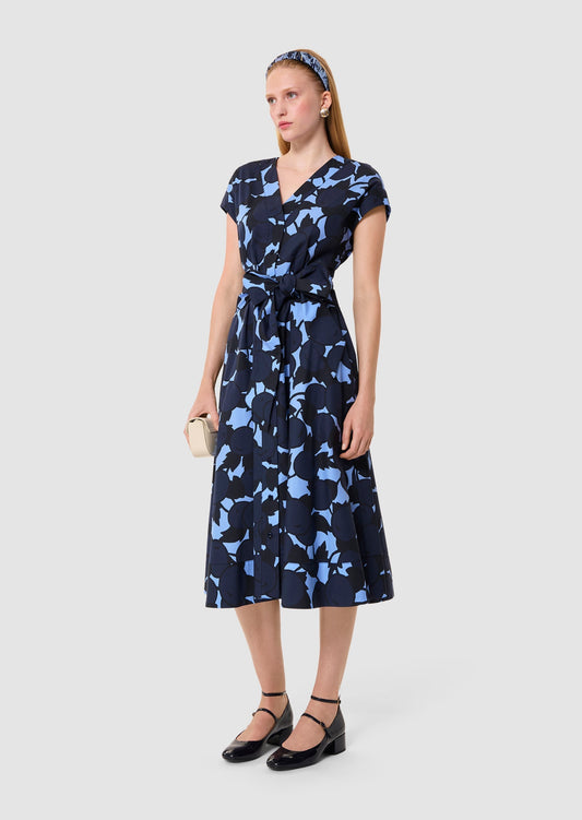 Rosia blue "cherries" print dress