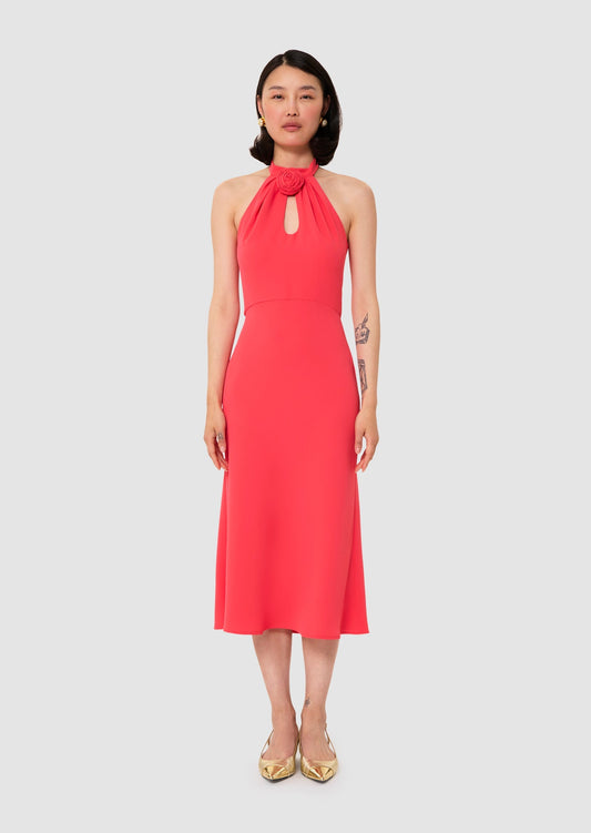 Rosanne red crepe dress