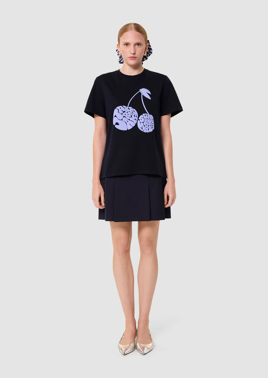 Tara Cherry Navy  T-Shirt