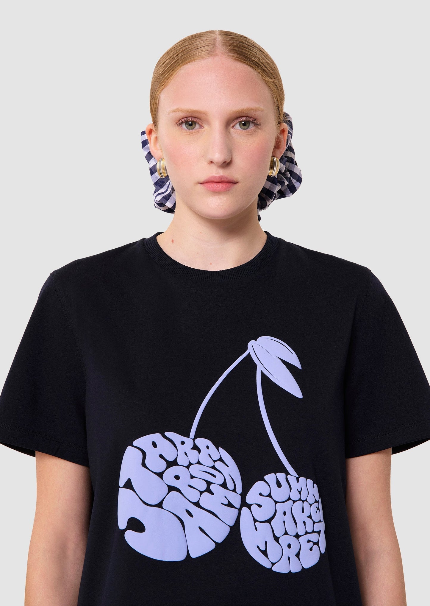 Tara Cherry Navy  T-Shirt