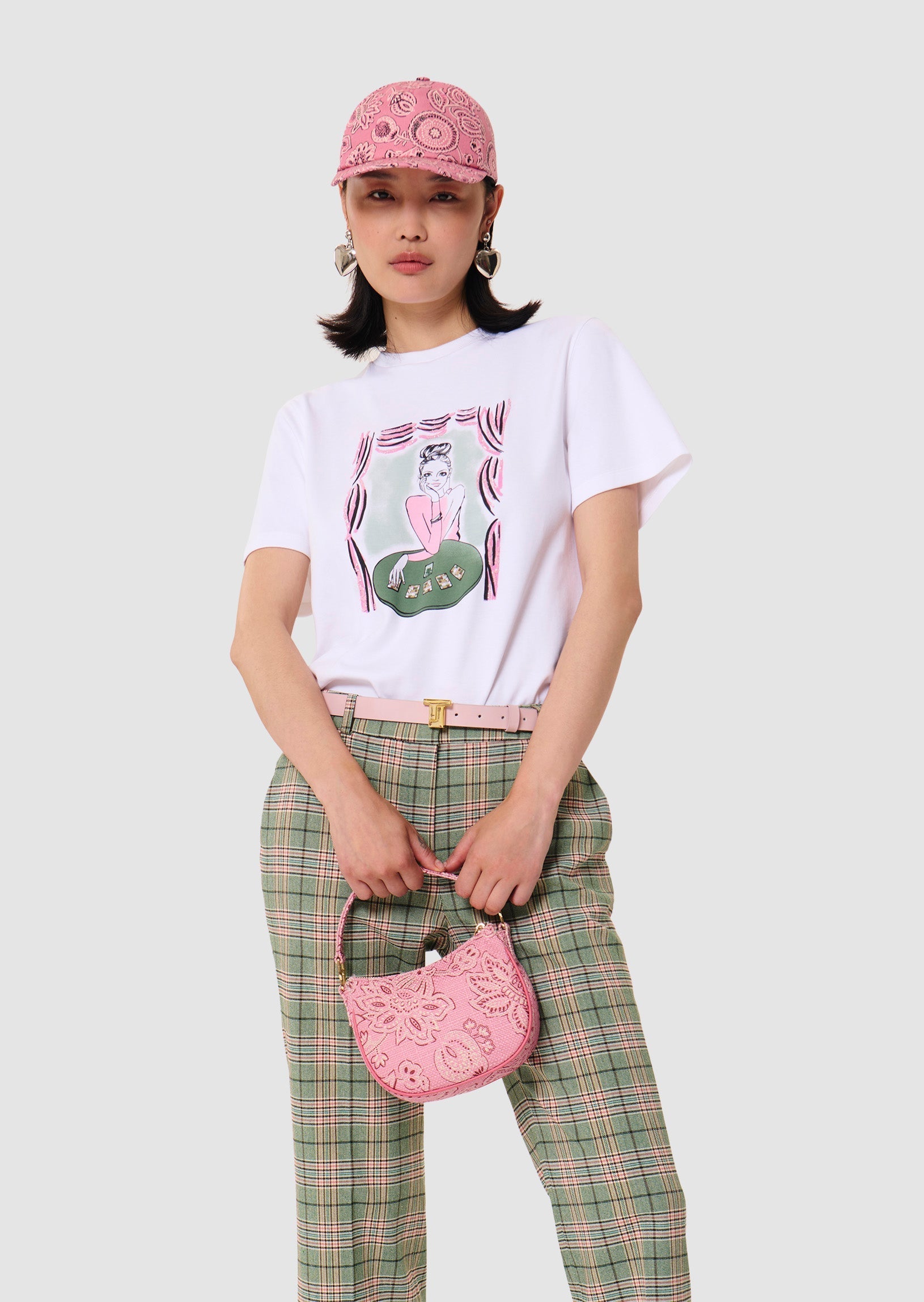 Taraluckylove white jersey t-shirt