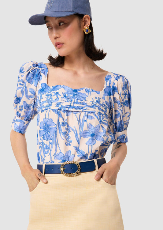 Talma Blue  Blouse