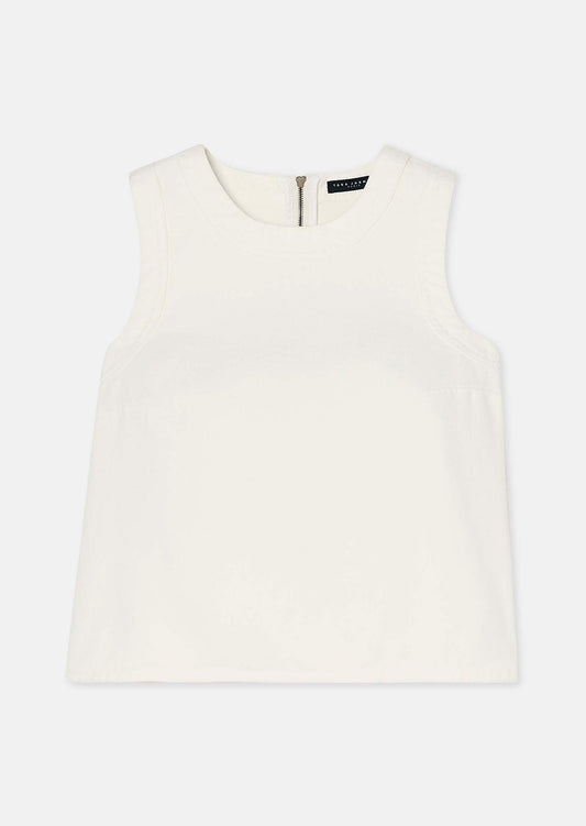 Tokono white denim top