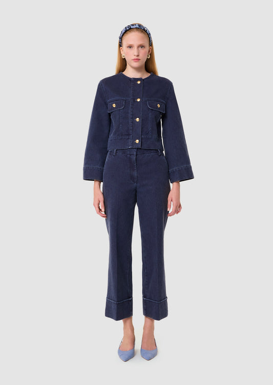 Vick blue dark denim jacket