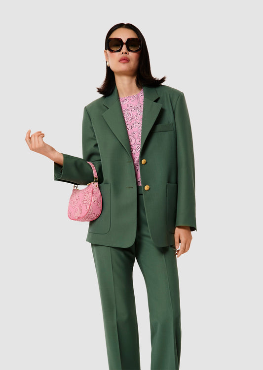 Valentin green tailored jacket