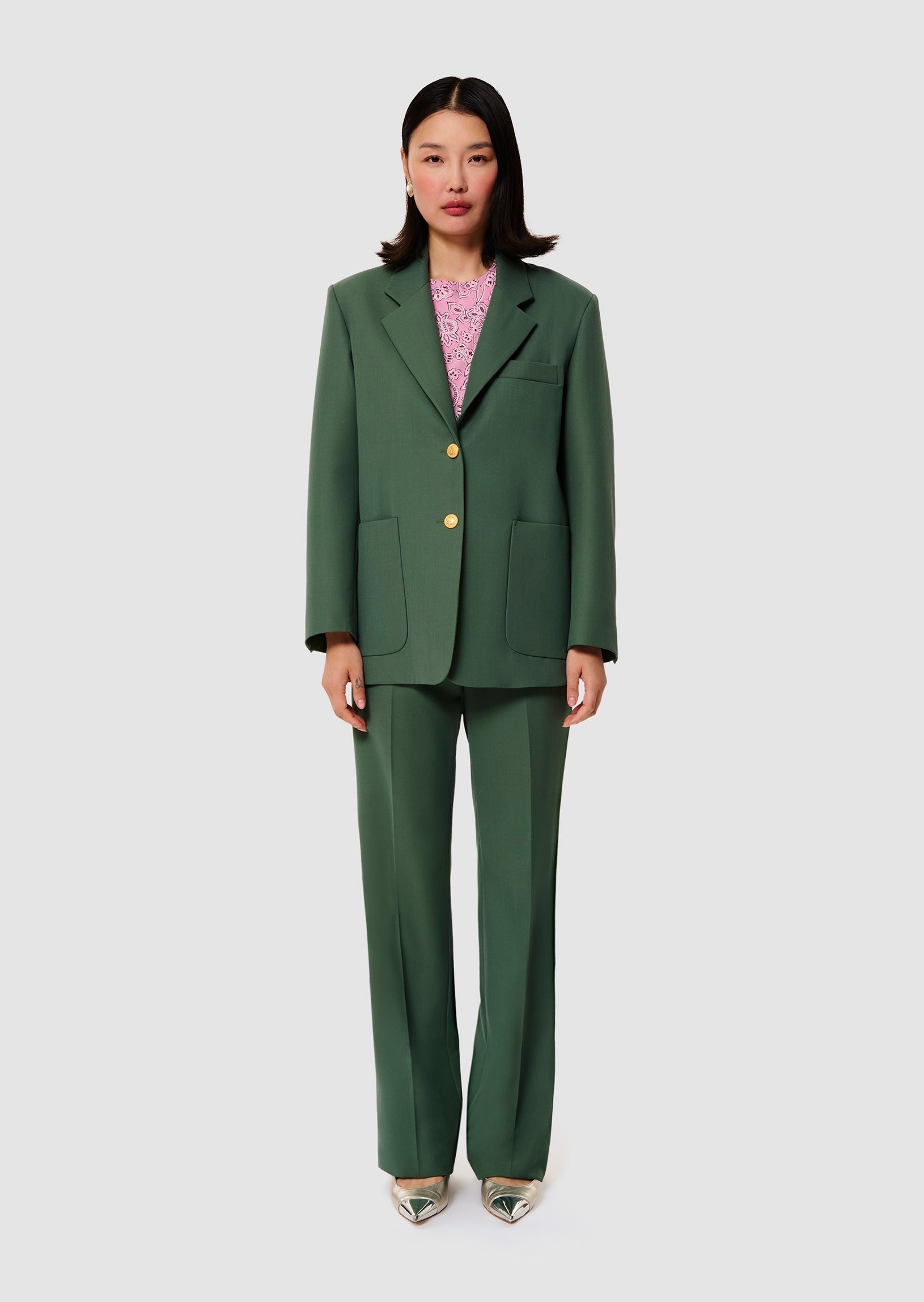 Valentin green tailored jacket