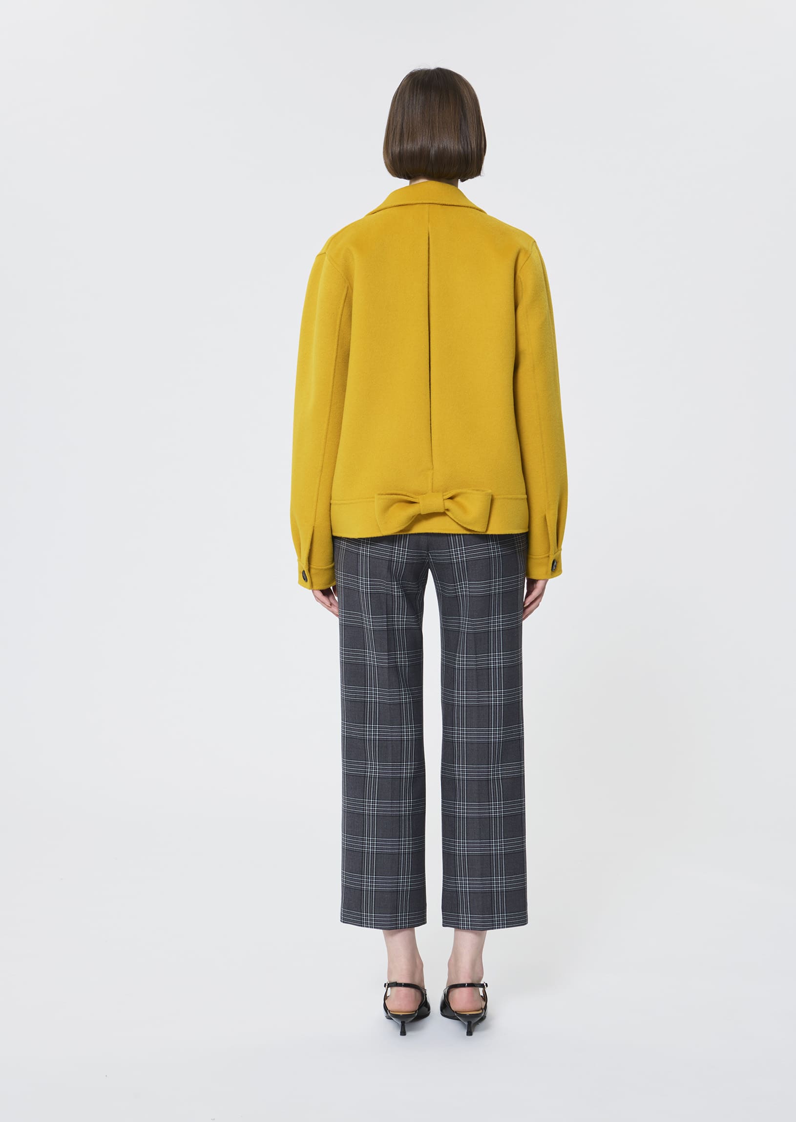 Ben  lemon yellow double-sided coat