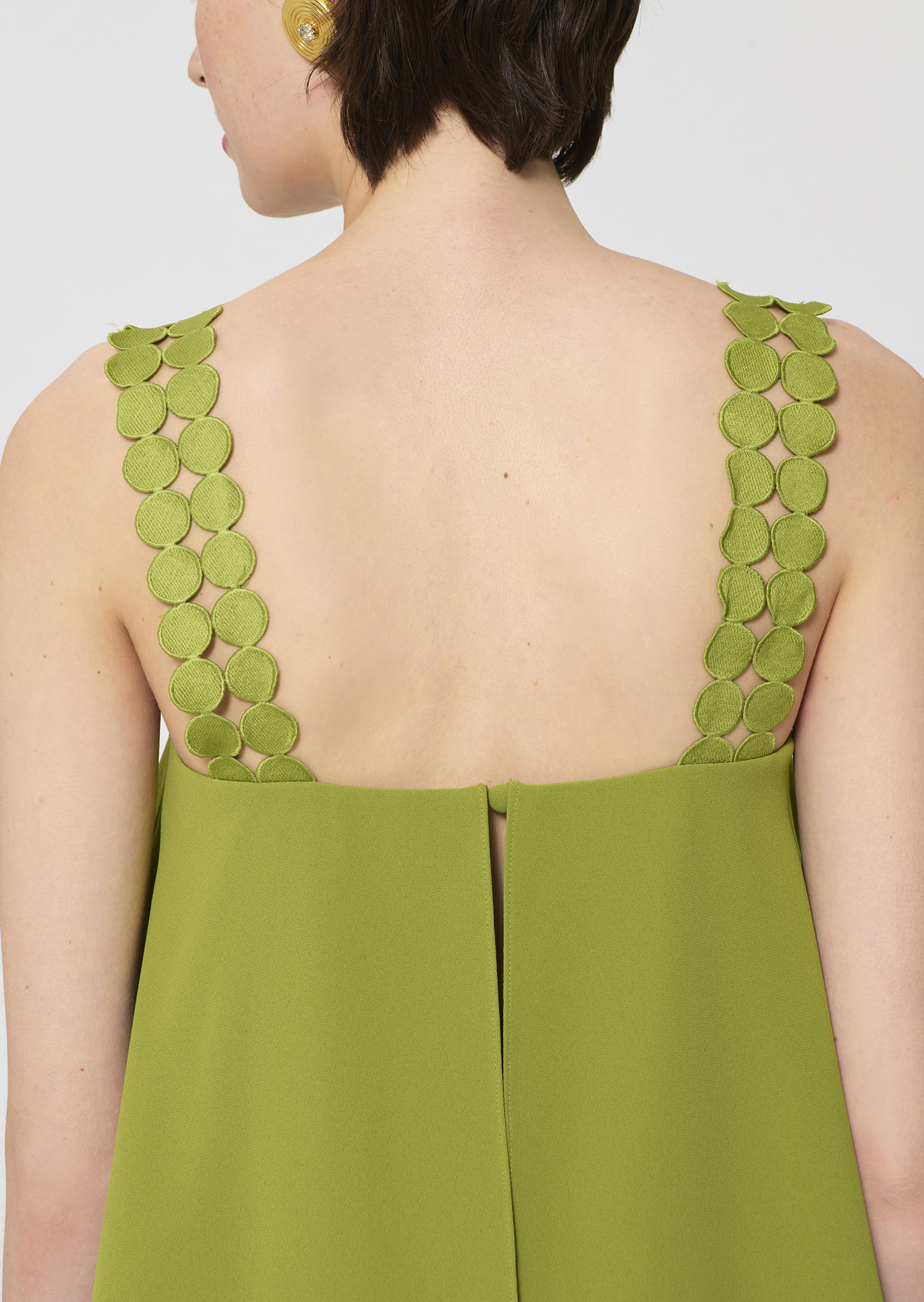 top in geen fluid crepe