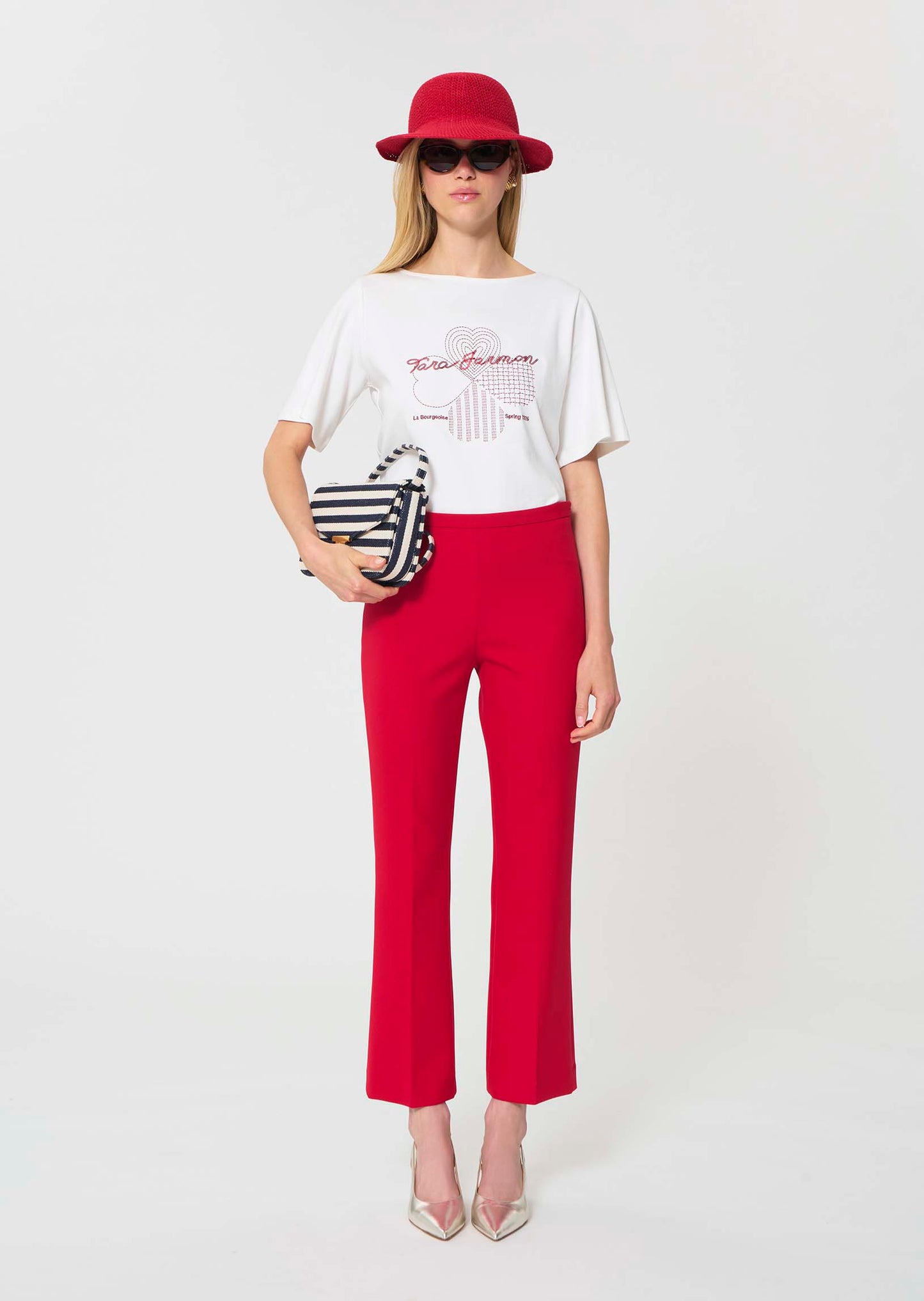 trousers in midnight blue double canvas