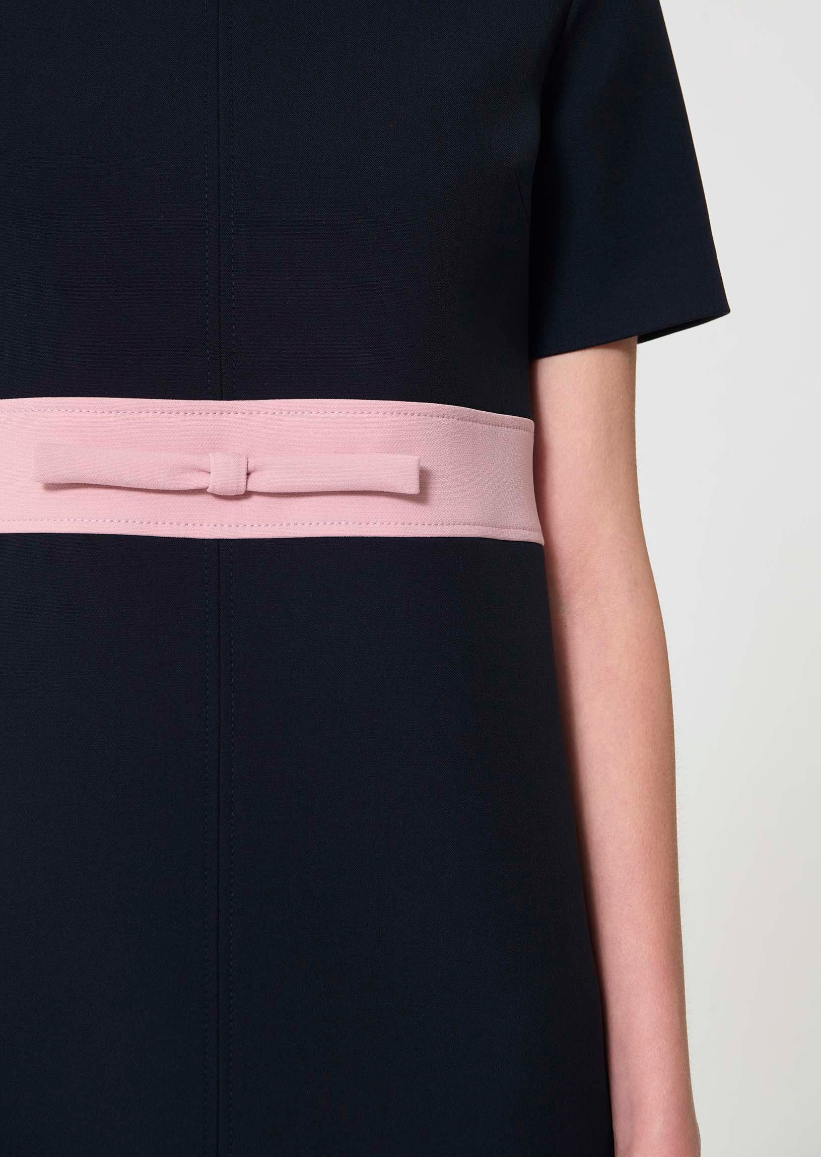 dress in midnight blue double canvas