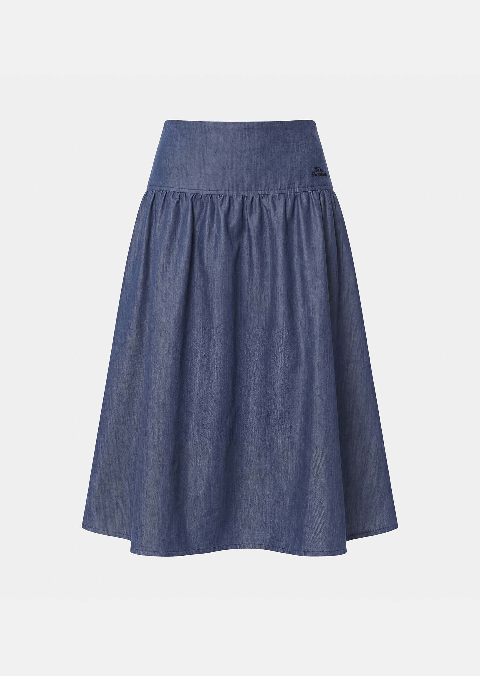 skirt in light blue denim