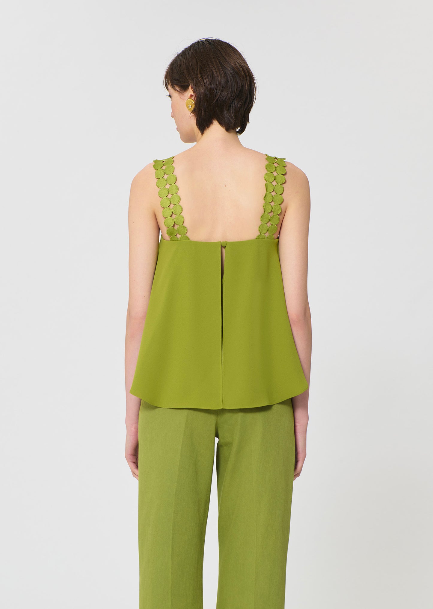 top in geen fluid crepe