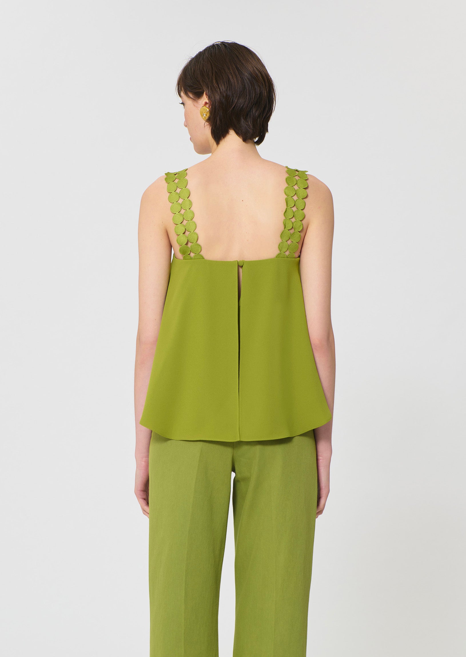top in geen fluid crepe