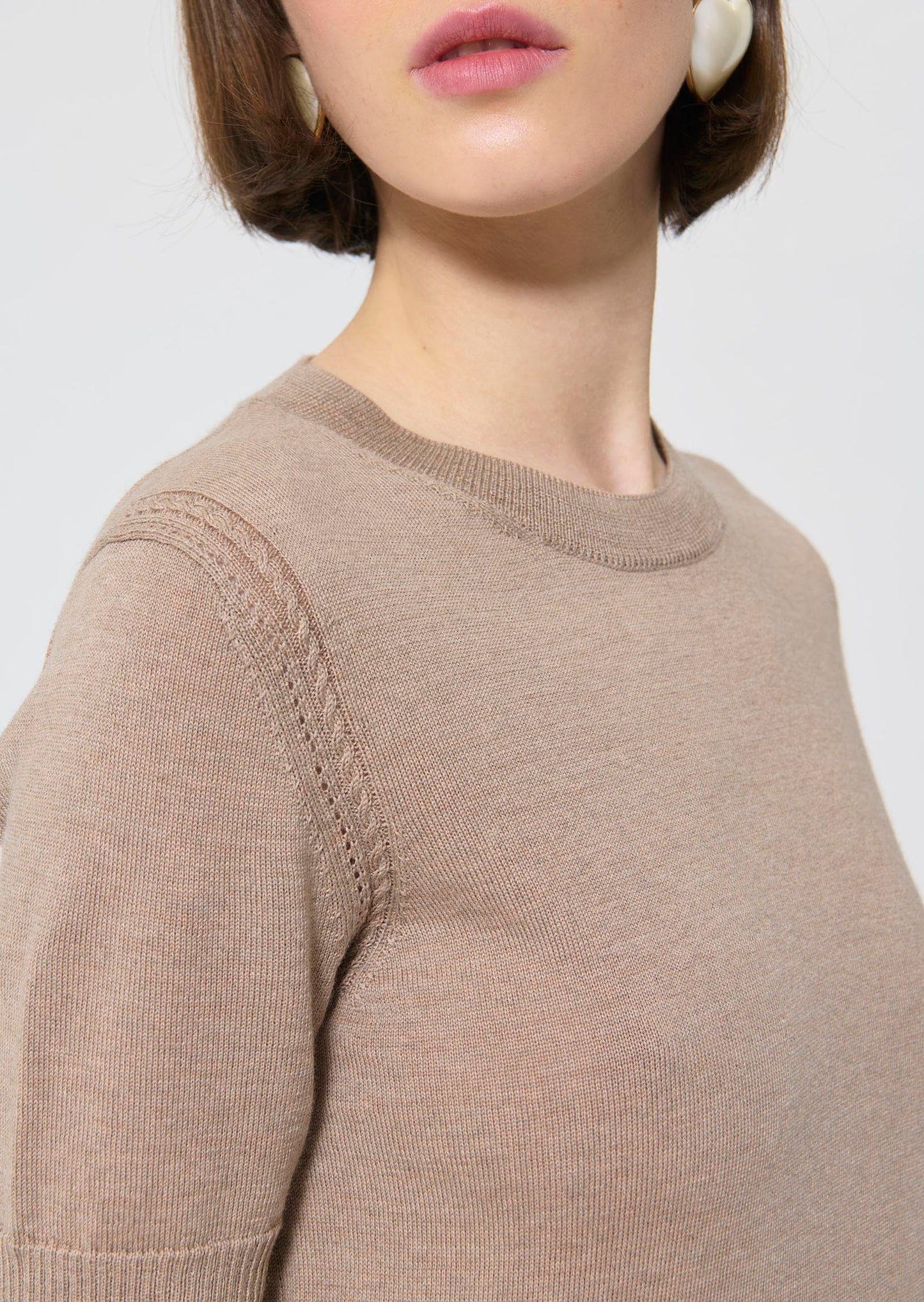 Pica  café au lait sweater for women