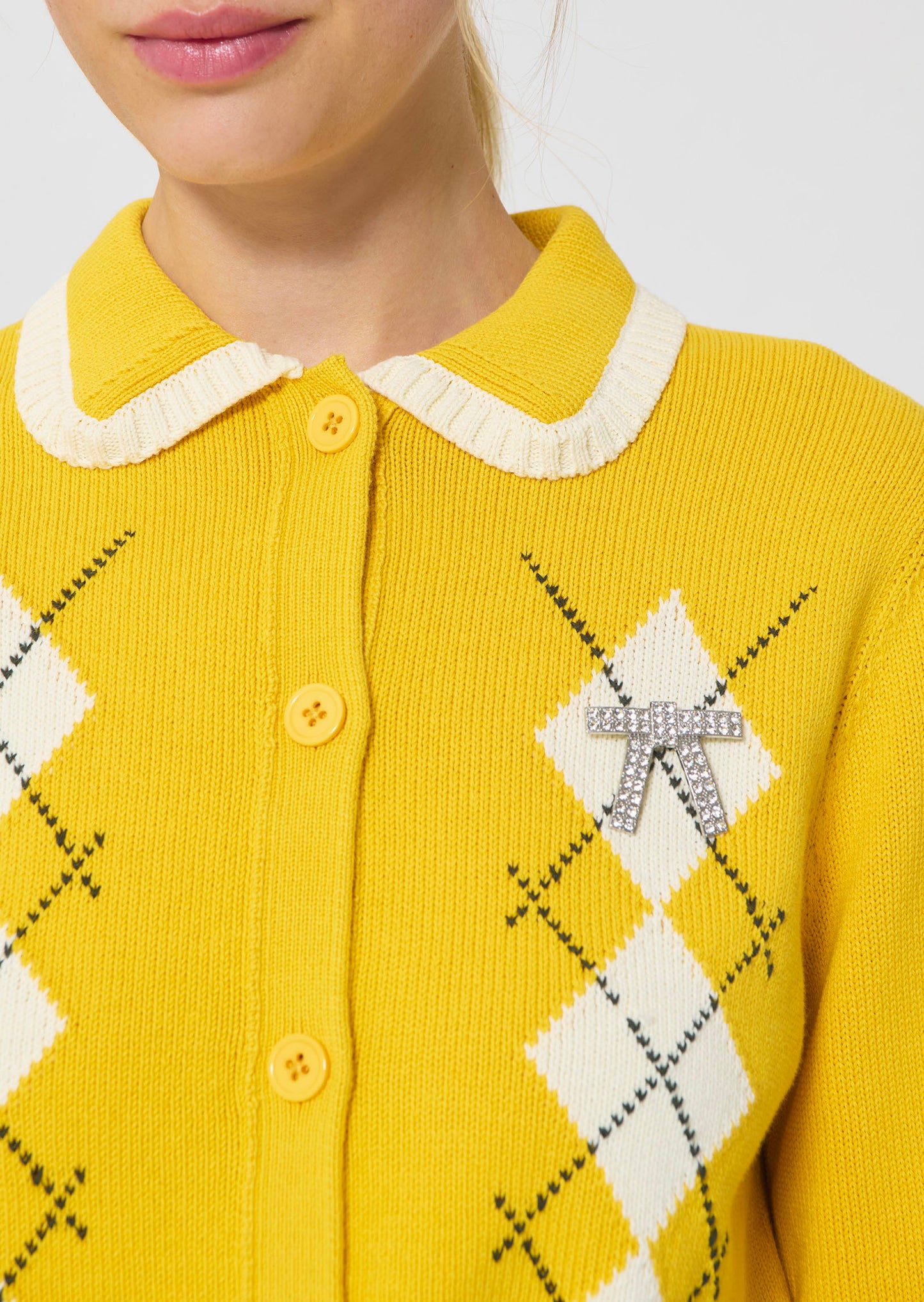 vest in yellow cotton