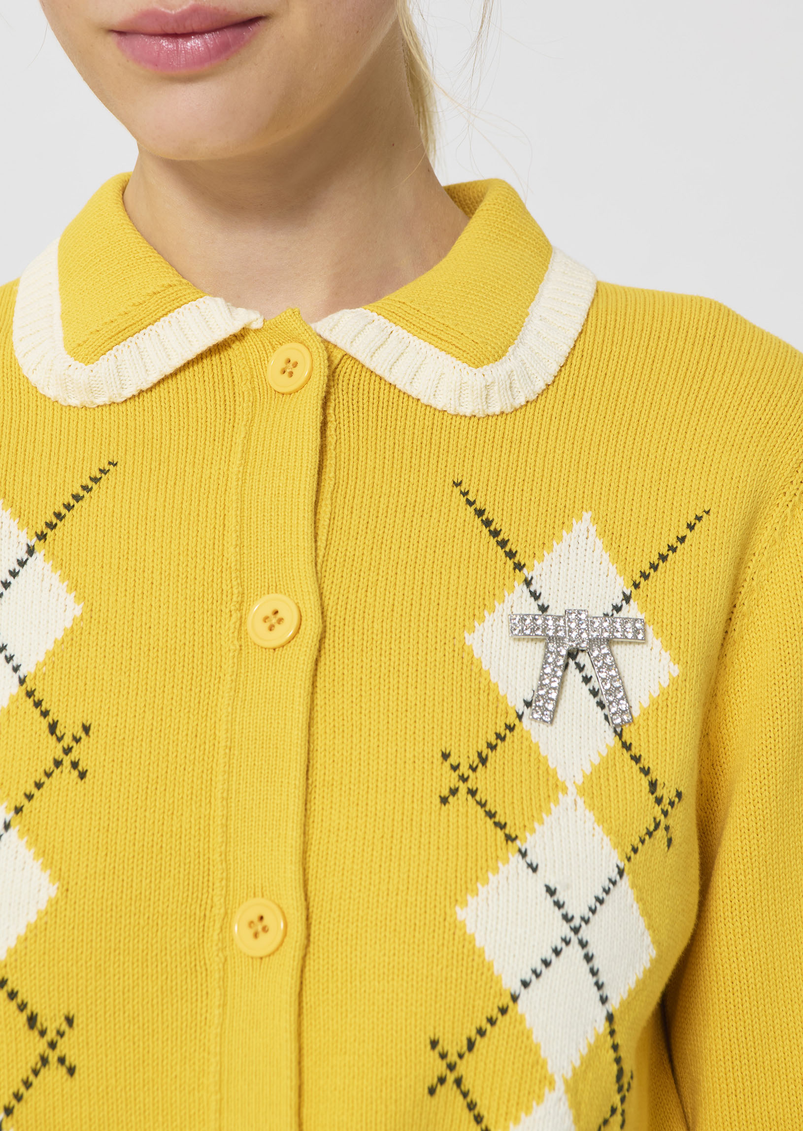 vest in yellow cotton