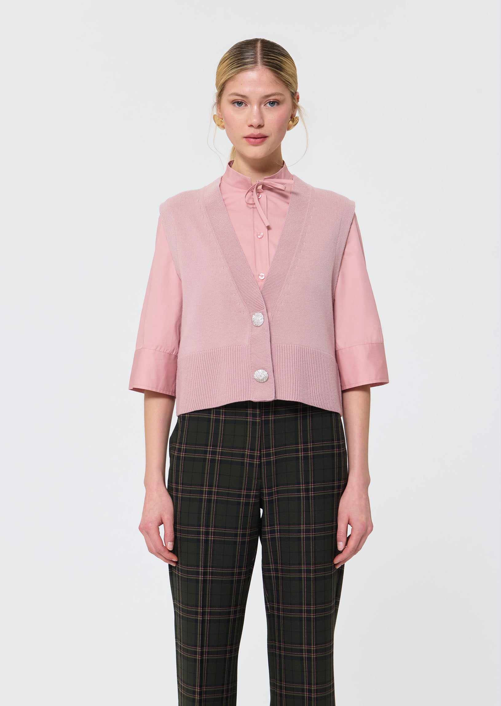 Gilles  blush cardigan for women