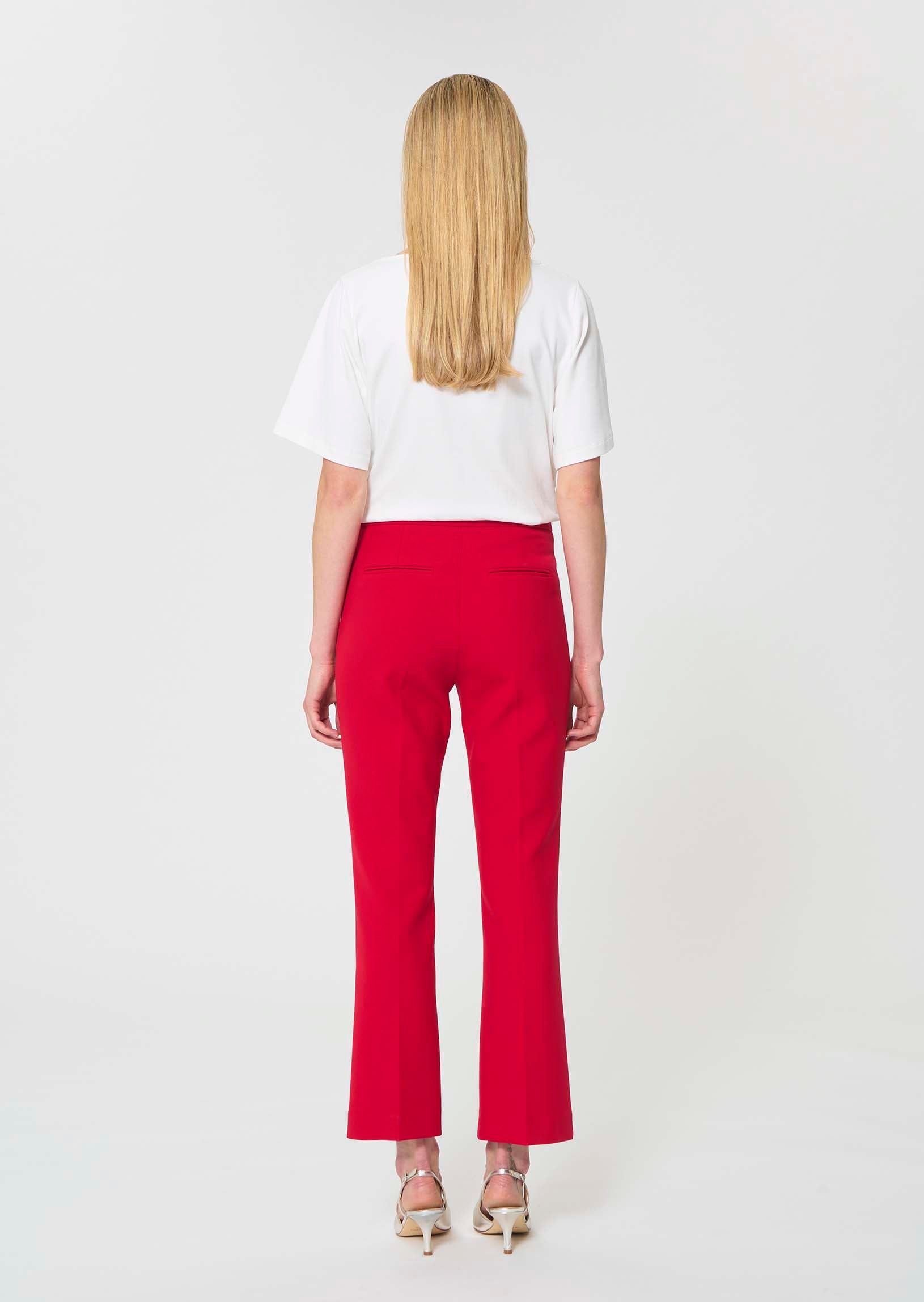trousers in midnight blue double canvas