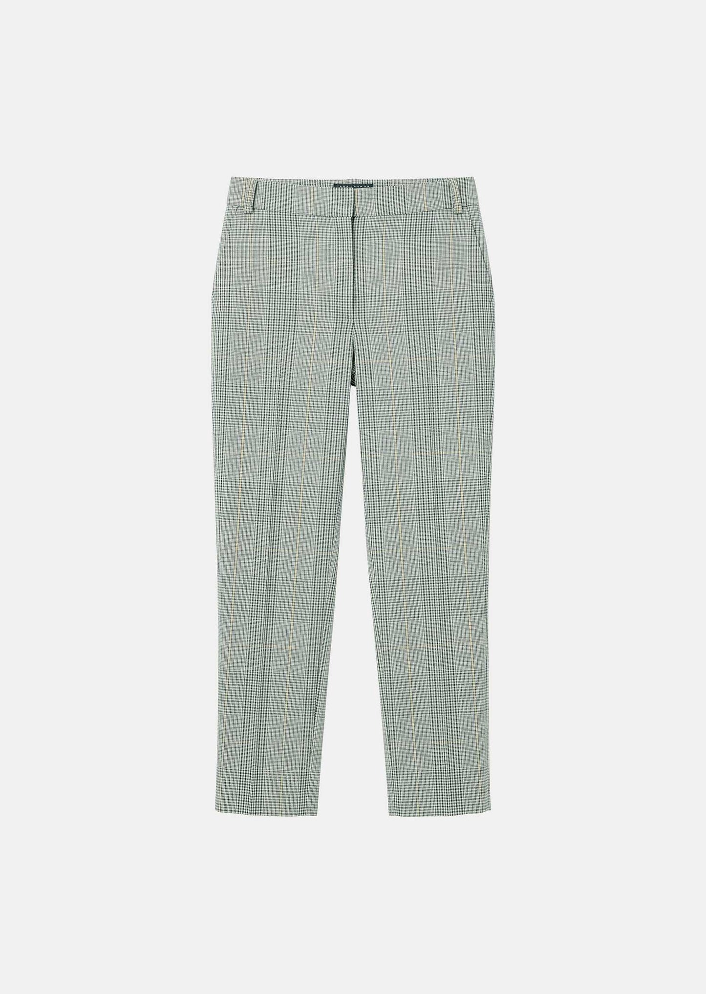 trousers in dark green Prince of Wales check